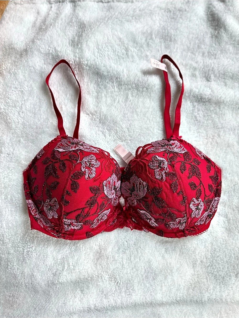 Victoria's Secret Dream Angels Push-Up Bra Red 34DD